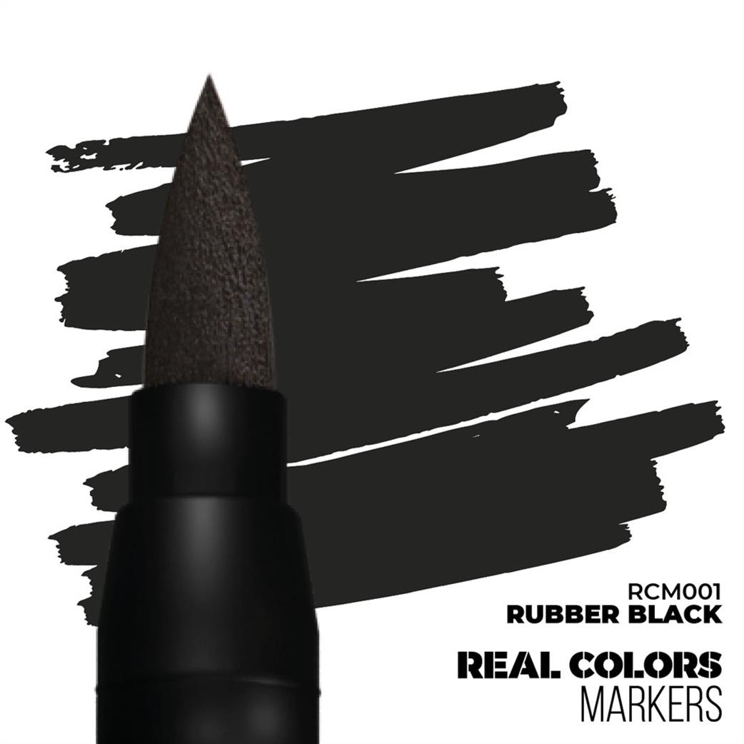AK Interactive  RCM001 Real Color Marker Rubber Black