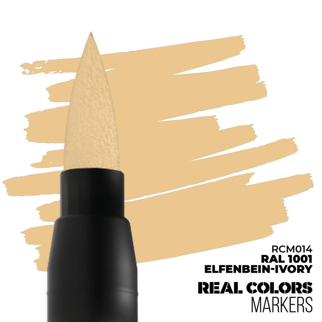 AK Interactive  RCM014 Real Color Marker Elfenbein Ivory Ral 1001