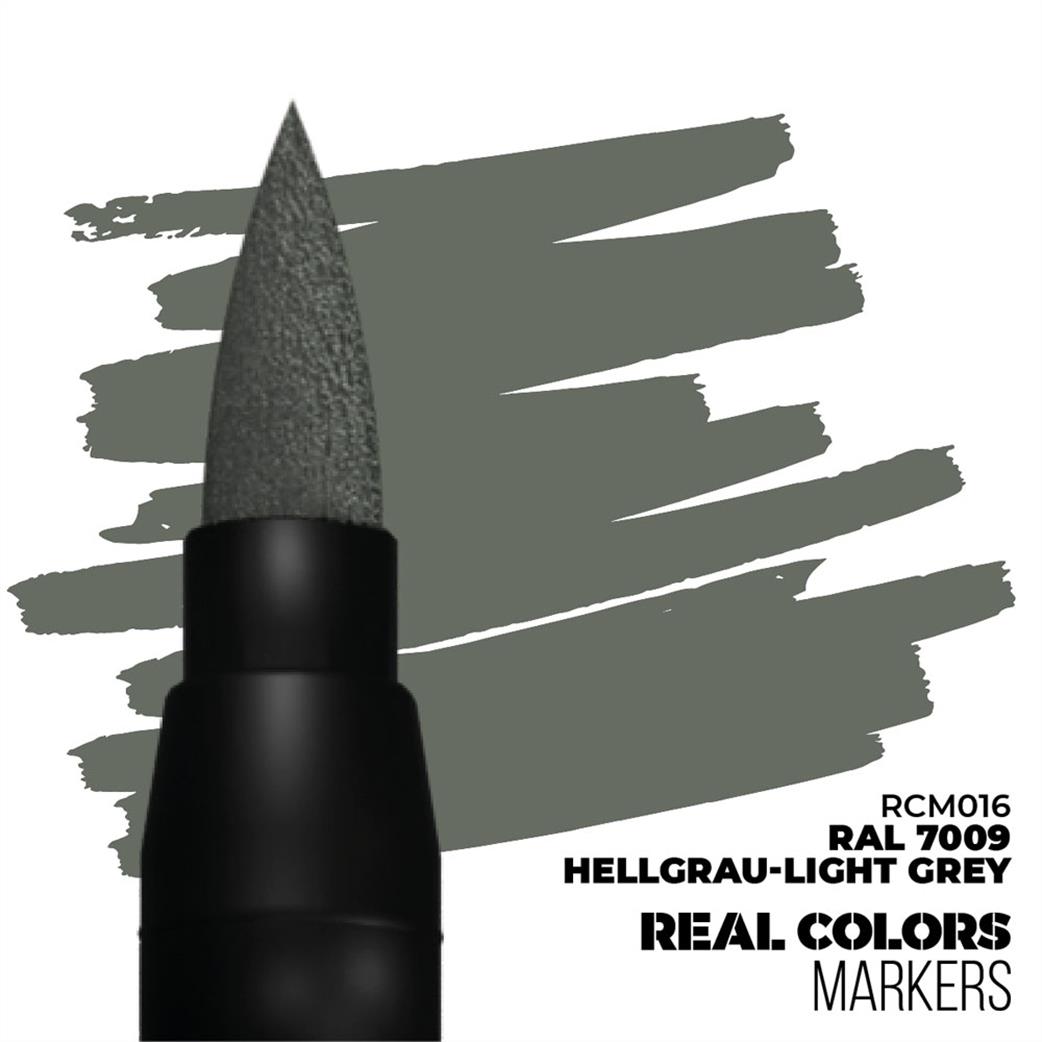 AK Interactive  RCM016 Real Color Marker Hellgrau Light Grey RAl 7009