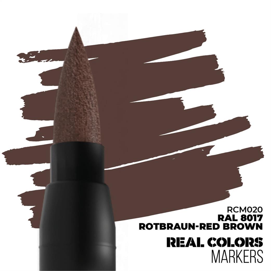 AK Interactive  RCM020 Real Color Marker Rotbraun Red Brown Ral 8017