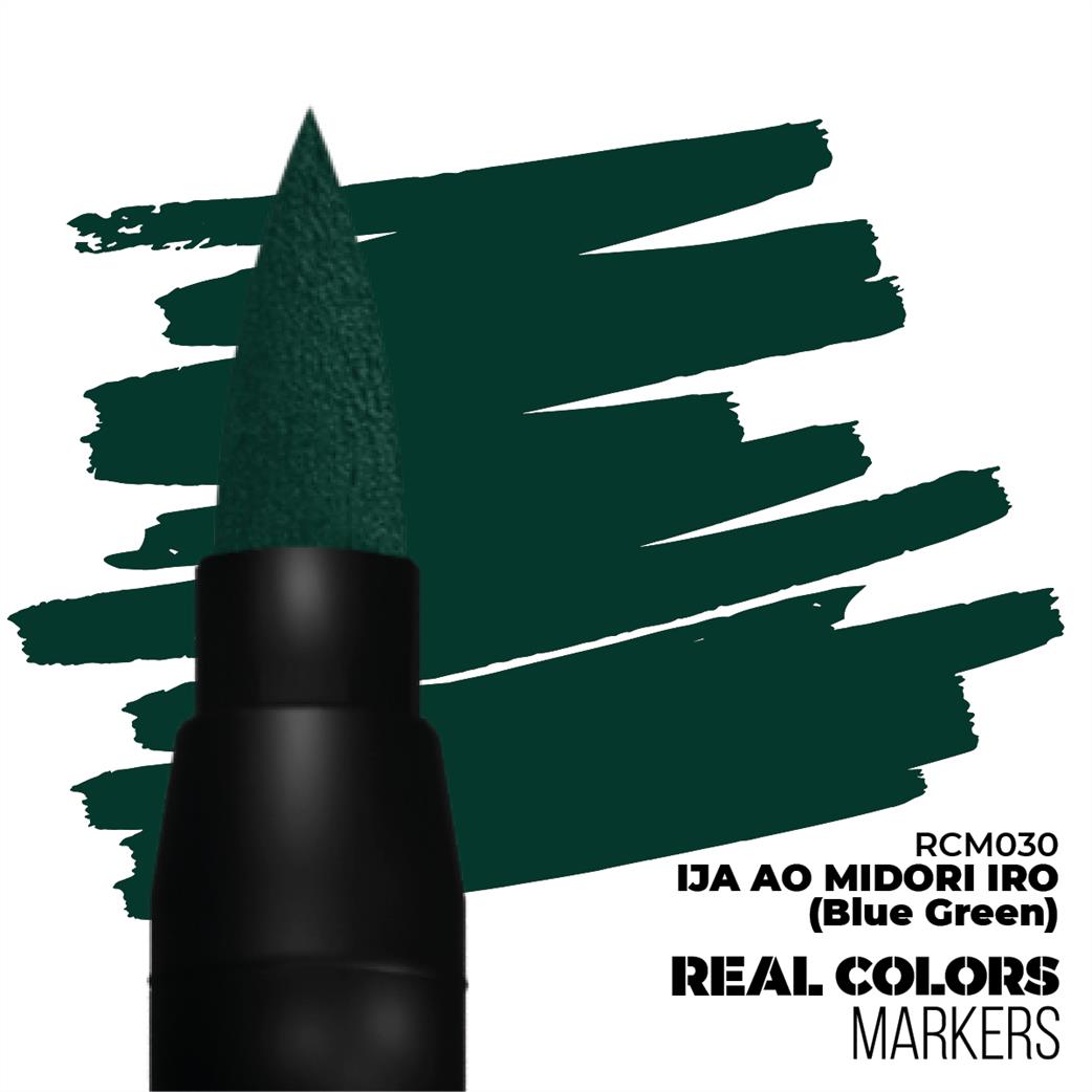 AK Interactive  RCM030 Real Color Marker Ija Ao Midori Blue Green