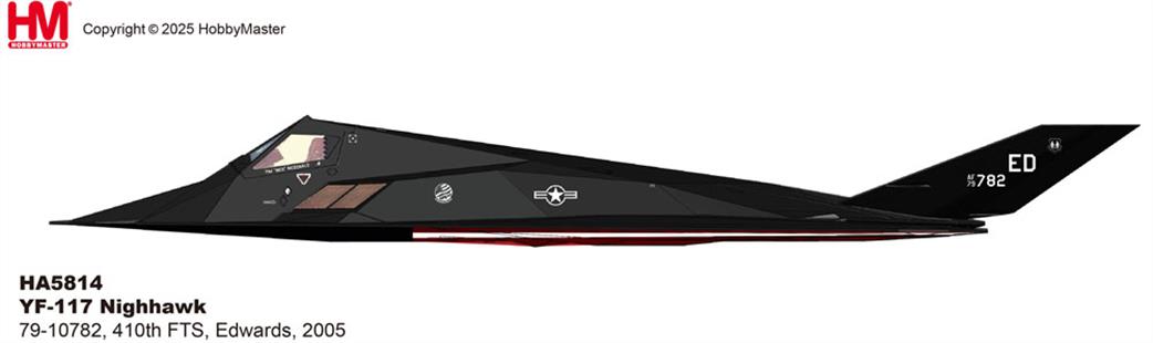 Hobby Master 1/72 HA5814 Lockheed YF-117A Nighthawk Stealth Fighter Model