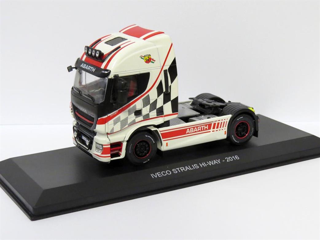 MAG 1/43 MAG PT01 Iveco Stralis Hi-Way 2016 Abarth White Diecast Model