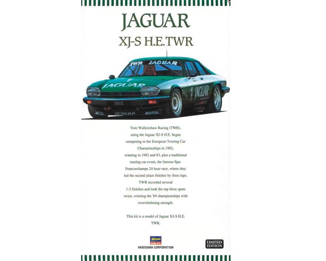 Hasegawa 1/24th 20305 Jaguar XJ-S H.E. TWR Limited Edition Kit