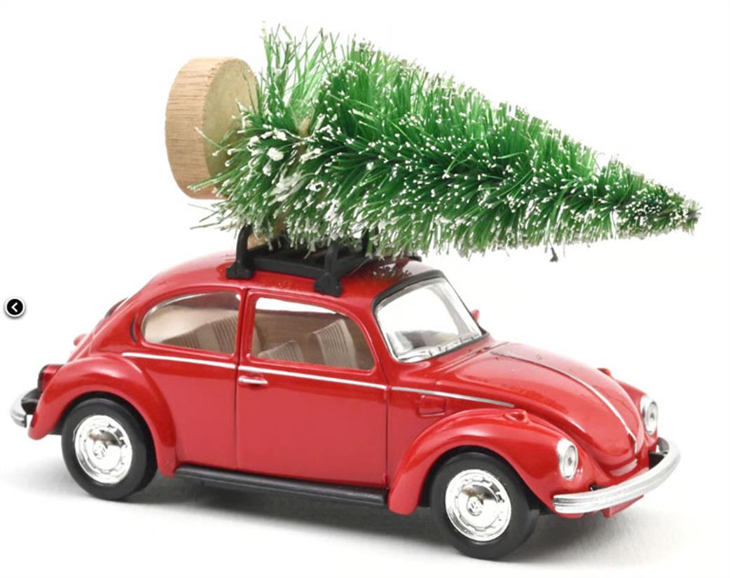 Norev 1/43 NV841006 1973 VW Beetle Red Christmas Tree Model