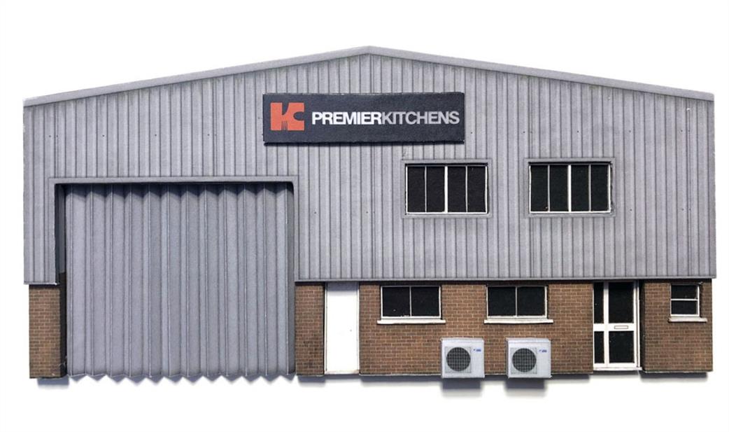Scale Model Scenery 00 KX060 Ultra-Low Relief Industrial Unit Front Kit