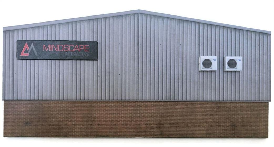 Scale Model Scenery 00 KX061 Ultra-Low Relief Industrial Unit Rear Kit