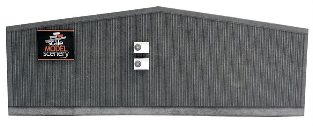 Scale Model Scenery 00 KX093 Low-Relief Modern Industrial Unit End Wall Kit