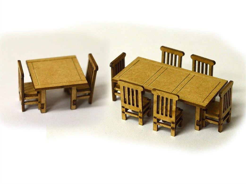 Scale Model Scenery 00 LX070 Tables & Chairs Kits