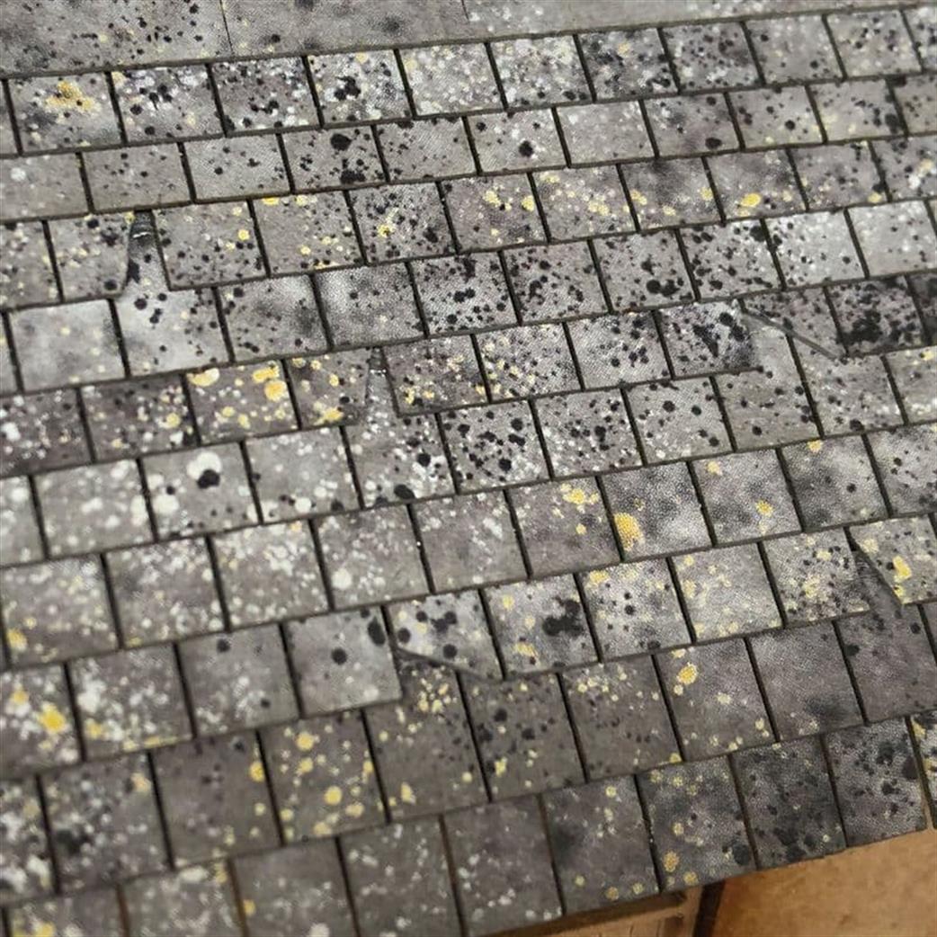 Scale Model Scenery 00 LX410 Pre-Weathered Laser Cut Roof Slates