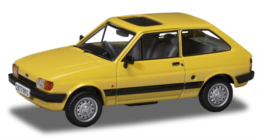 Corgi 1/43 VA14404 Ford Fiesta Mk2 1.1L, Citrine Yellow Diecast Car Model