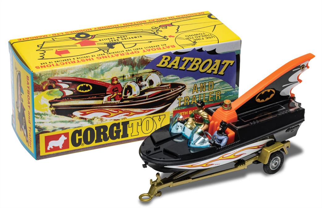 Corgi 1/46 RT10701 Bat Boat With Batmobile & Robin (Reissue)