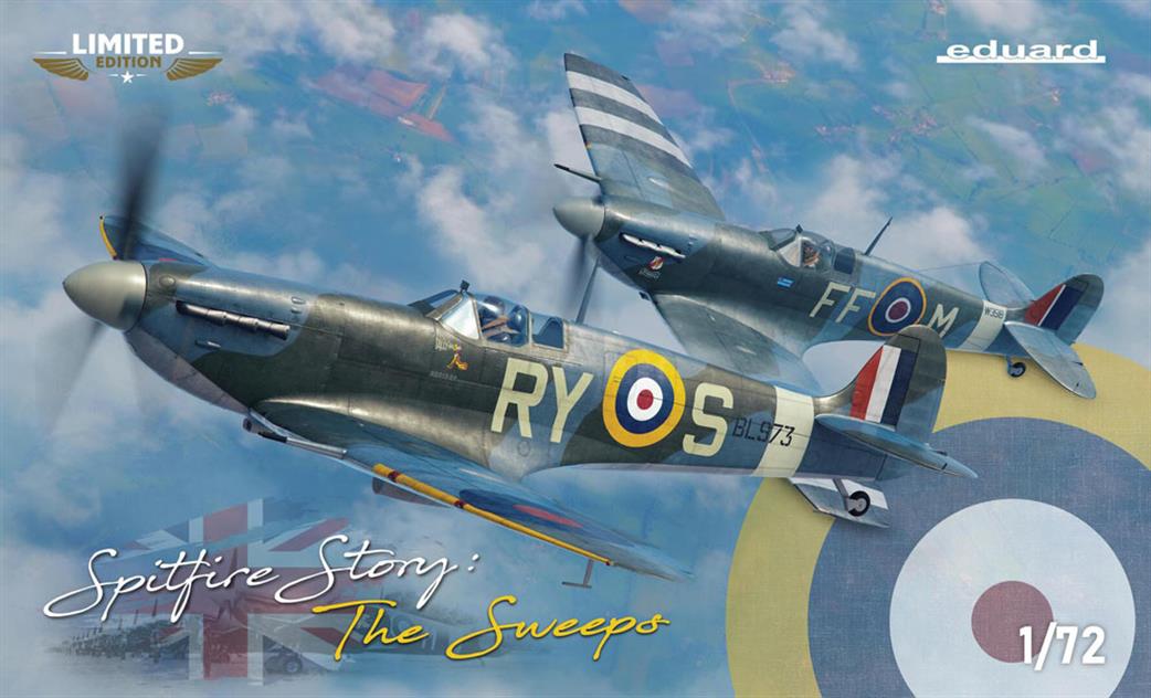 Eduard 1/72 2154 Spitfire Story The Sweeps Dual Combo Set