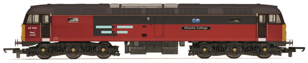 Hornby OO R30543 RailRoad RES Class 47 RES Atlantic Collage 47749