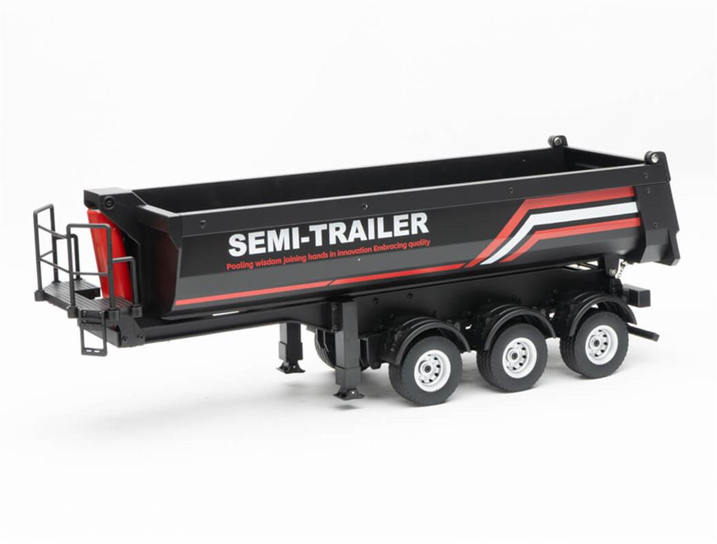 Huina 1/18 CY1509 BLACK TRUCK TRAILER for 1501 SCANIA CABS