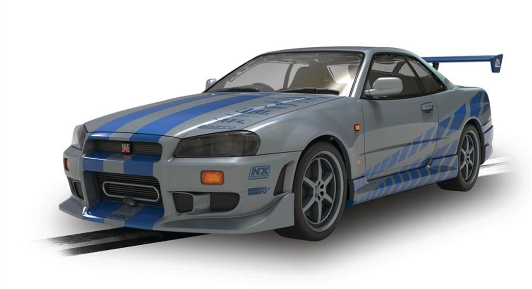 Scalextric 1/32 C4674 Nissan R34 Skyline 2Fast 2Furious Slot Car Model
