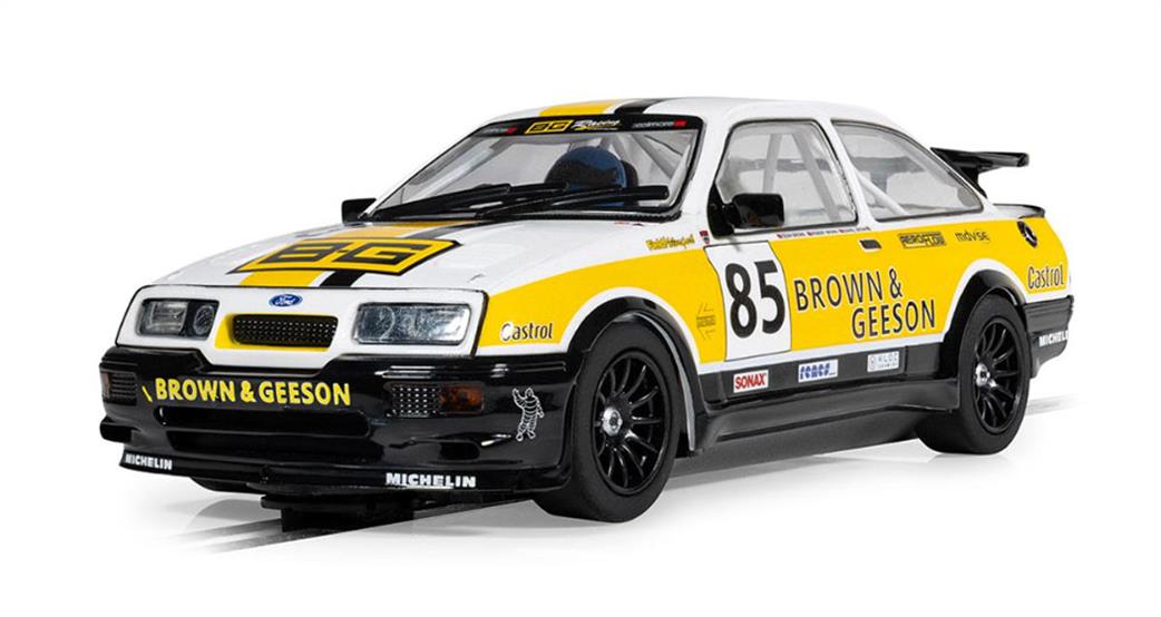 Scalextric 1/32 C4628 Ford Sierra RS500 YTCC Dan Brown 2024 Slot Car Model