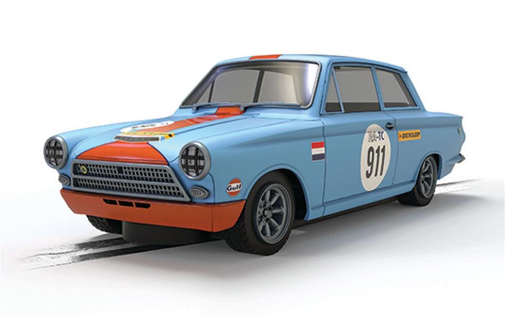 Scalextric 1/32 C4669 Ford Lotus Cortina Gulf Edition Slot Car Model