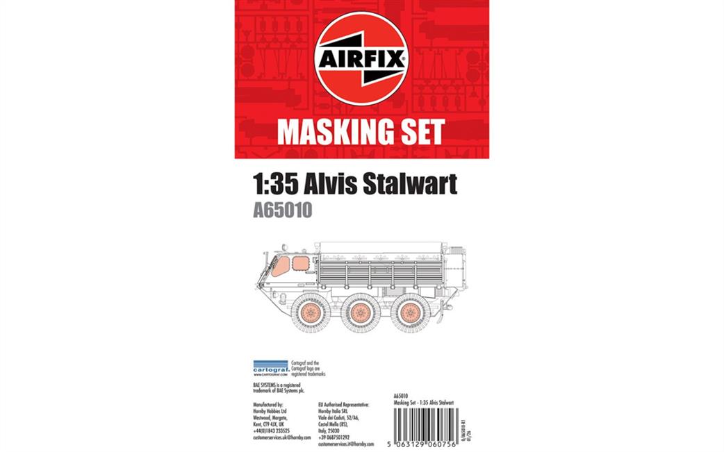 Airfix 1/35 A65010 Masking Set Alvis Stalwart