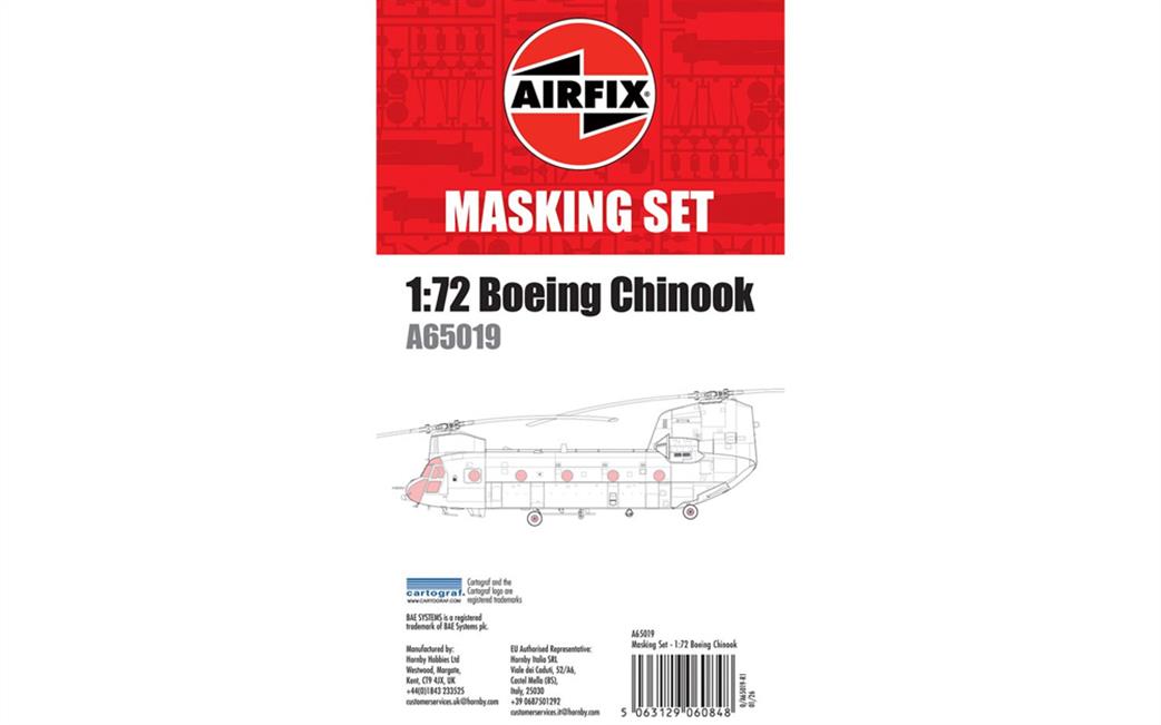 Airfix 1/72 A65019 Masking Set Boeing Chinook
