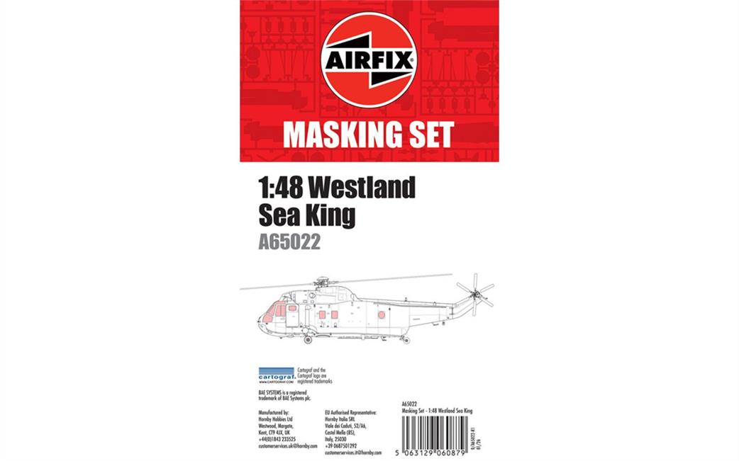 Airfix 1/48 A65022 Masking Set Westland Seaking