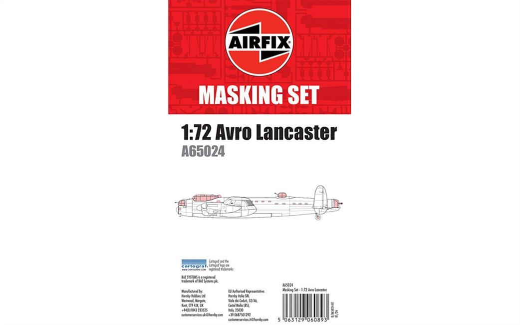 Airfix 1/48 A65024 Masking Set Avro Lancaster