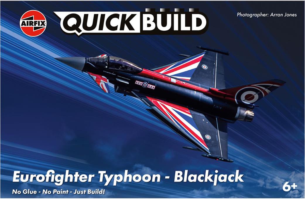 Airfix  J6059 Quickbuild Eurofighter Typhoon Blackjack Clip together Block Model