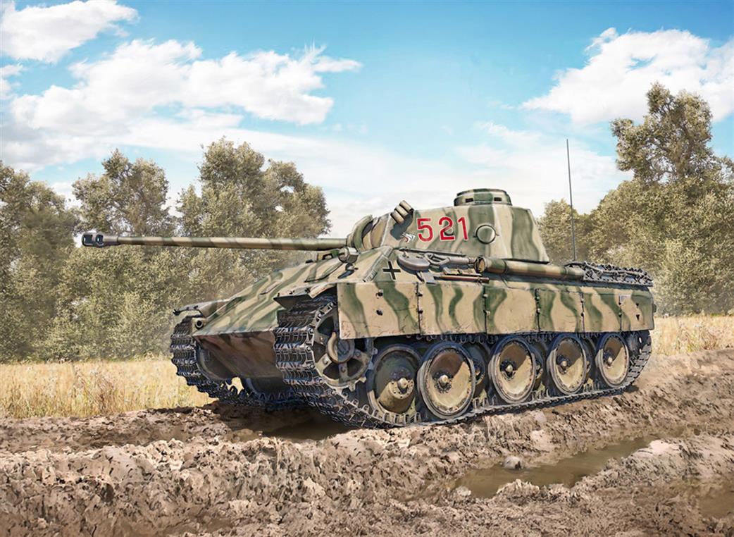 Italeri 1/35 90290 Pz.Kpfw V Panther AUSF.D German Tank Kit