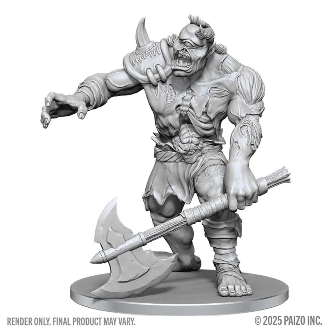 Wizkids  90817 Dread Zombie Cyclops:Pathfinder Deep Cuts Unpainted Miniature