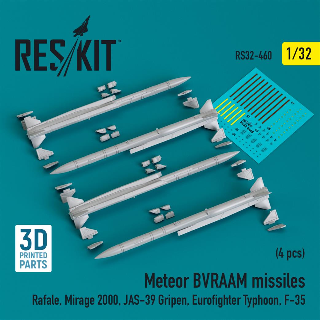 1/32 RS32-0460 ResKit Meteor BVRAAM Missile Set