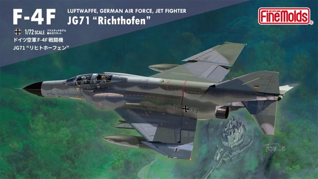 Fine Molds 1/72 FX06 Luftwaffe F-4F German Air Force Jet Fighter JG71 Richthofen Kit
