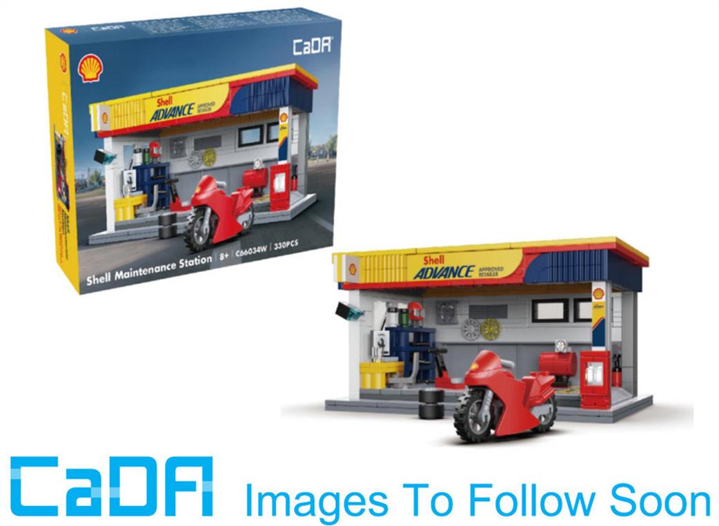 CaDa  C66034W Shell Maintenance Service Station 330 Piece Brick Model