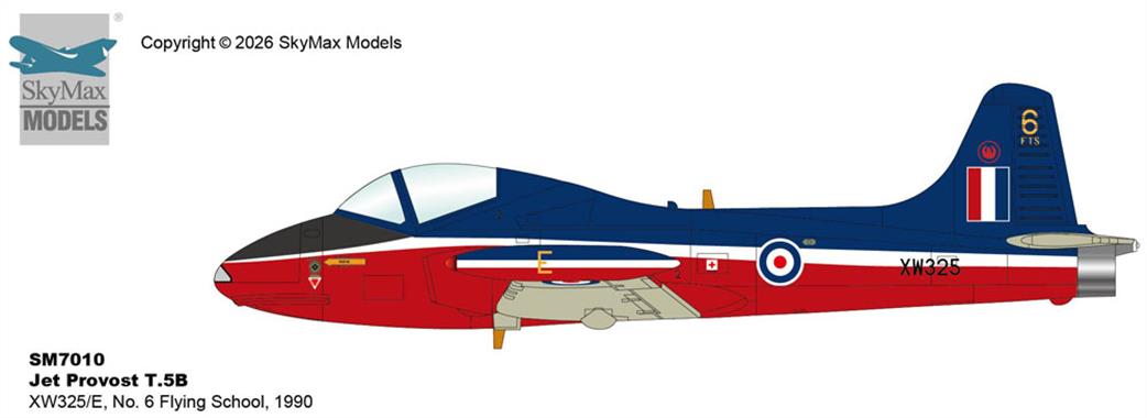 Sky Max 1/72 SM7010 Jet Provost T.5B No. 6 Flying School, 1990 Jet Trainer