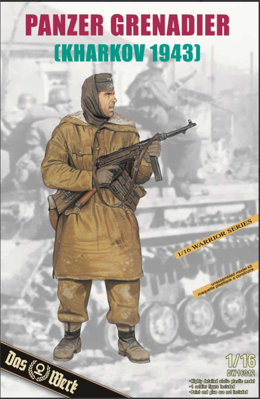 Das Werk 1/16 16012 German Panzer Grenadier Kharkov 1943 Figure Kit