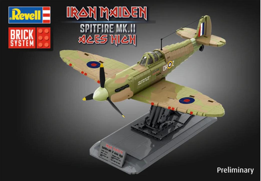 Revell 1/25 00962 Iron Maiden Spitfire Mk.II Aces High Brick System