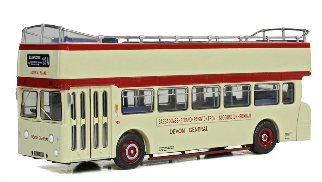 EFE 1/76 E40702 Leyland Atlantean Open Top Devon General 925 MSJ499 Bus Model