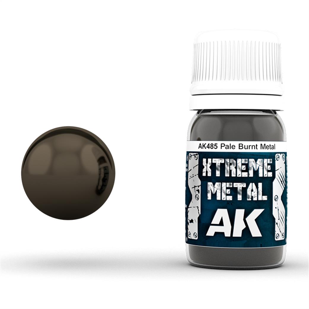 AK Interactive  AK485 Extreme Metal Pale Burnt 30ml Bottle