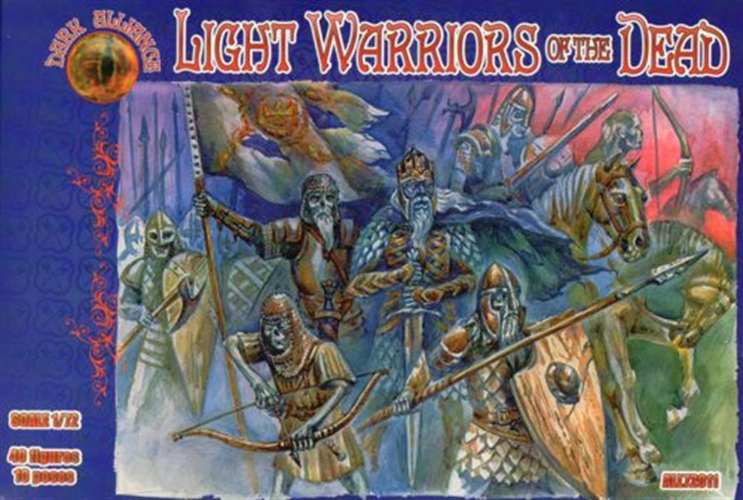 Dark Alliance 1/72 011 Light Warriors of the Dead 40 piece plastic Figure Set