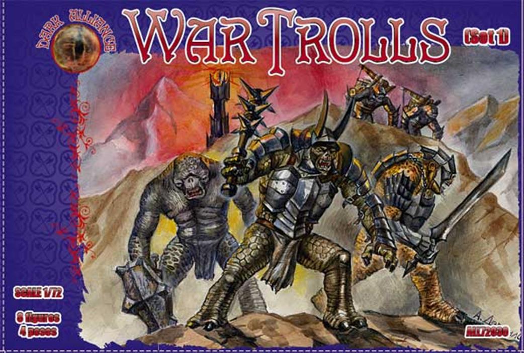Dark Alliance 1/72 030 War Trolls Set 1 8 piece Figure Set