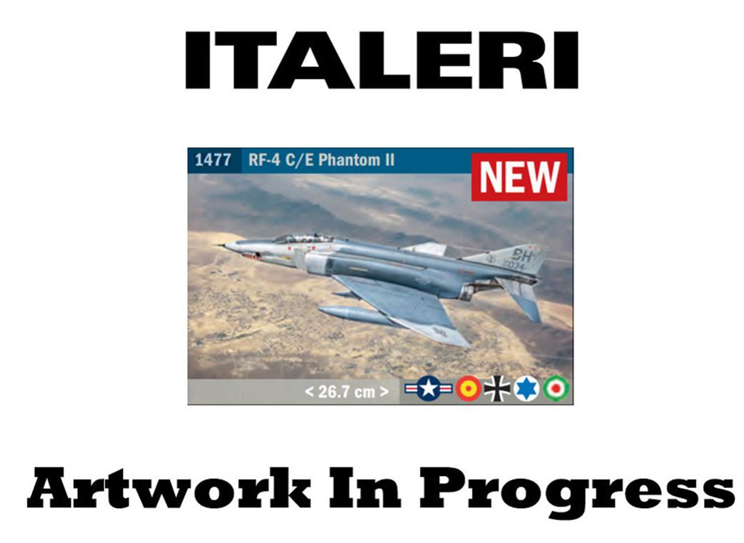 Italeri 1/72 1477 RF-4E Phantom 2 Jet Aircraft Kit
