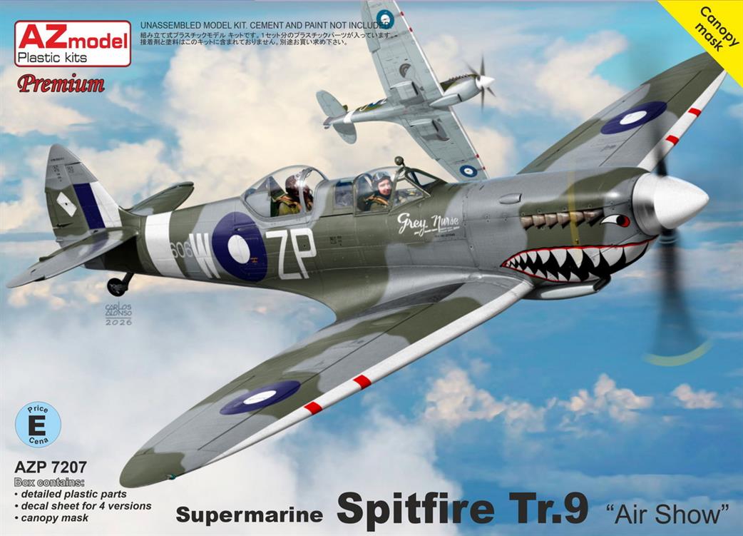 AZ Model 1/72 AZ7207 Supermarine Spitfire TR.9 Air Show Kit