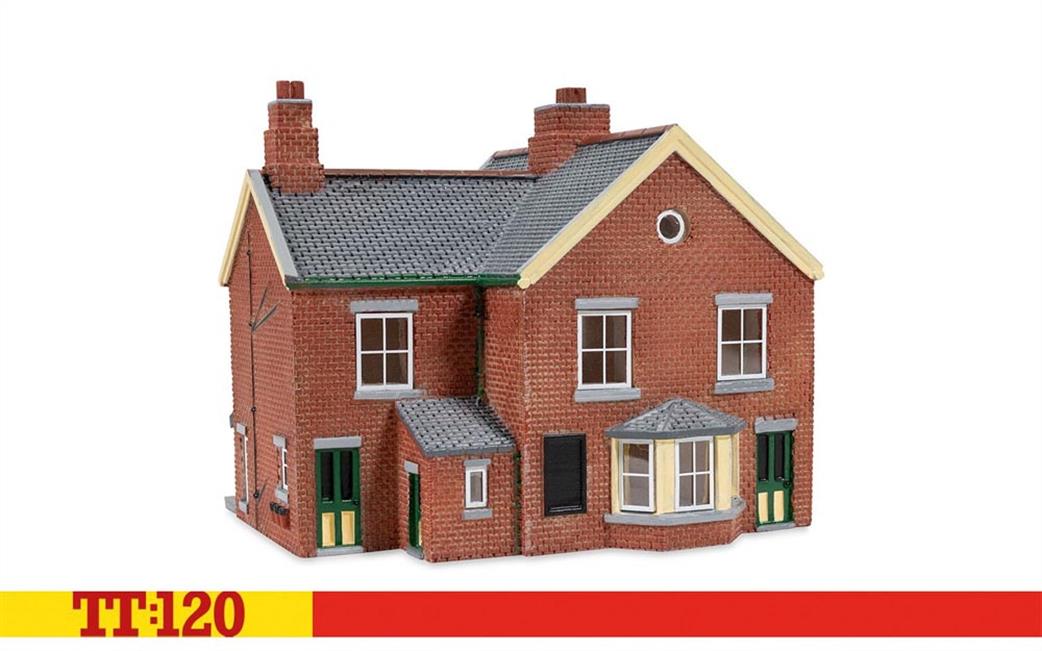 Hornby TT:120 TT9017 Station Office Red Brick Collection Ready Painted Resin Building