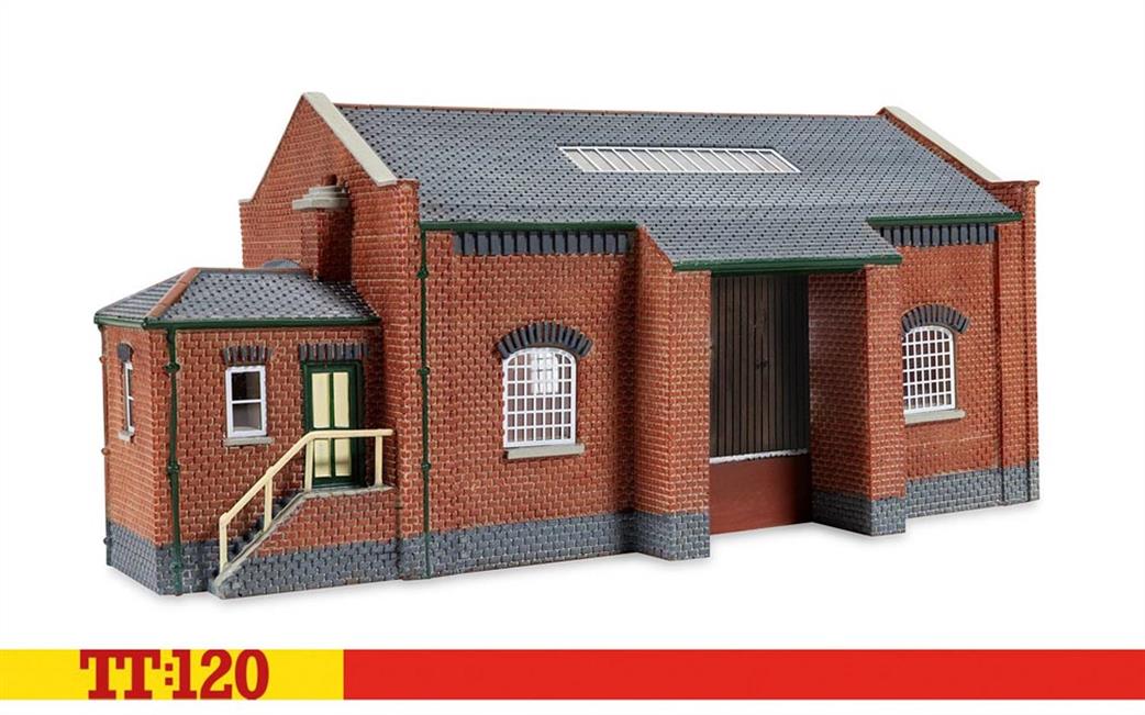 Hornby TT:120 TT9020 Goods Shed Red Brick Collection Ready Painted Resin Building