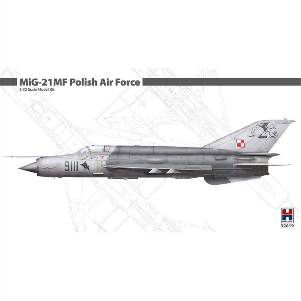 Hobby 2000 1/32 32019 MiG-21MF Polish Air Force Jet Aircraft Kit