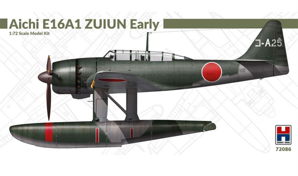 Hobby 2000 1/72 72086 Japanese Aichi E16A1 Zuiun Plastic Kit