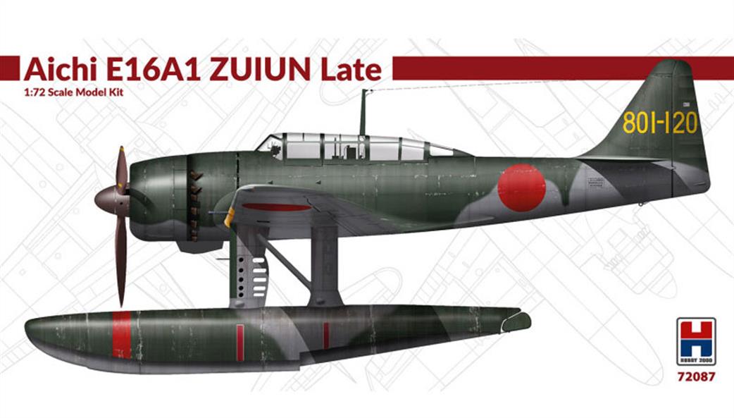 Hobby 2000 1/72 72087 Japanese Aichi E16A1 Zuiun Late Plastic Kit