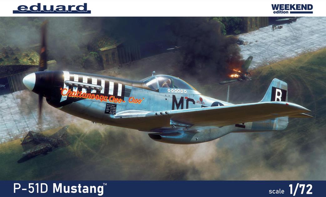 Eduard 1/72 7477 P-51D Mustang USAF Fighter Plastic Kit weekend Edition