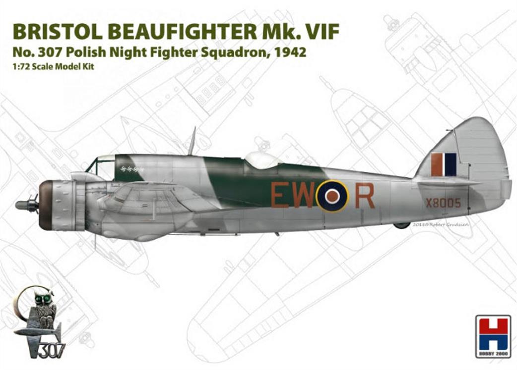 Hobby 2000 1/72 72003 Bristol Beaufighter MK.VIF Plastic Kit