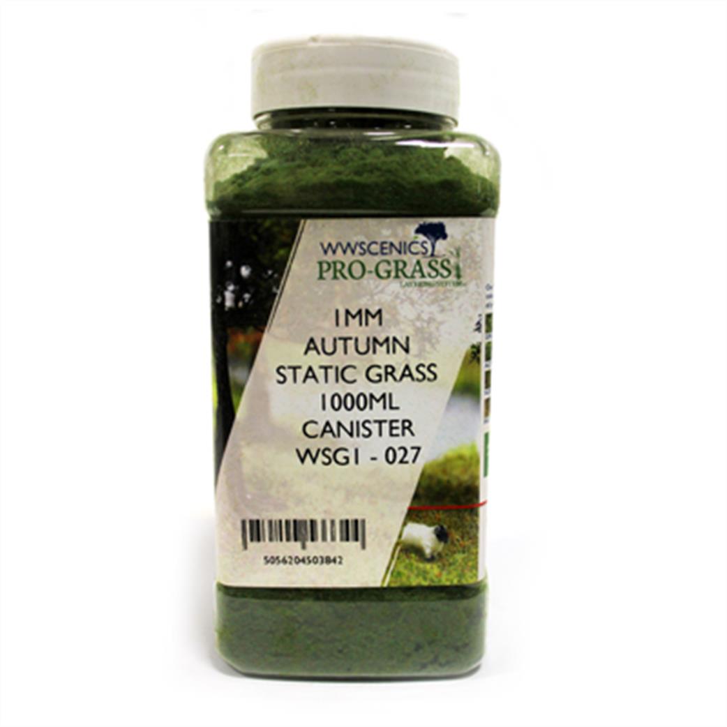 WWScenics  WSG1-027 1mm Autumn Static Grass 1000ml Canister