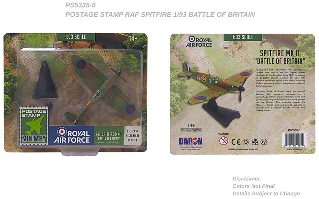 Daron  PS5335-5 RAF Spitfire Battle of Britain Model